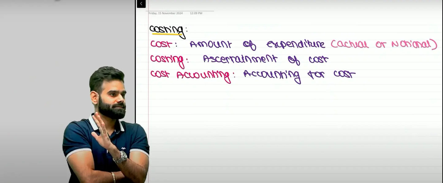 CA Inter Costing Hindi Exam Oriented Batch by CA Harshad Jaju Conferenza