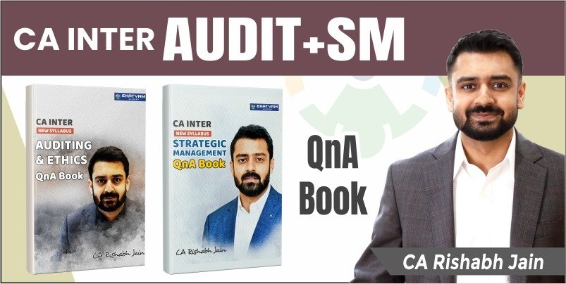 CA Inter Audit & SM Books Set by CA Rishabh Jain Ekatvam Academy