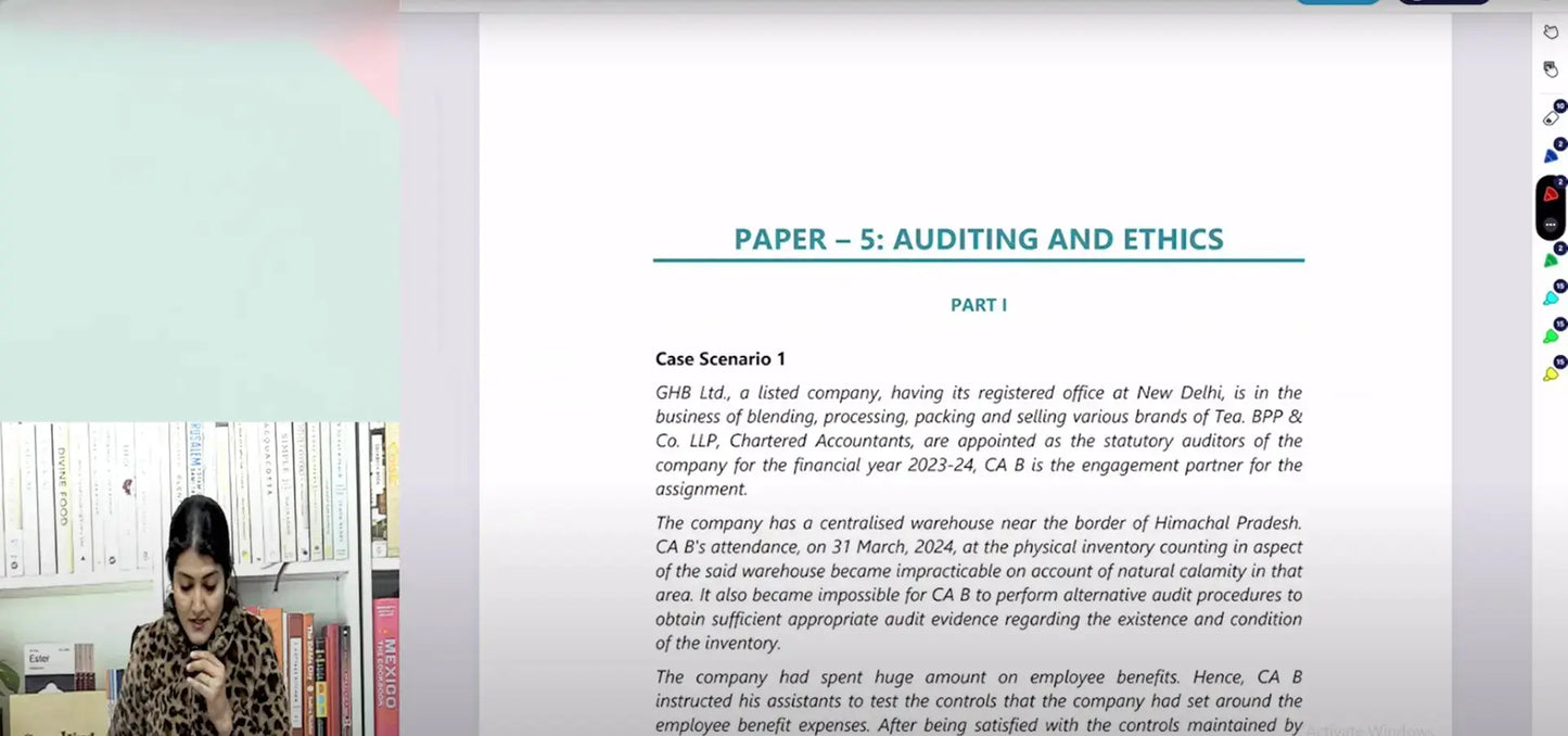 CA Inter Auditing and Ethics English Regular Batch by CA Aarti Lahoti Conferenza