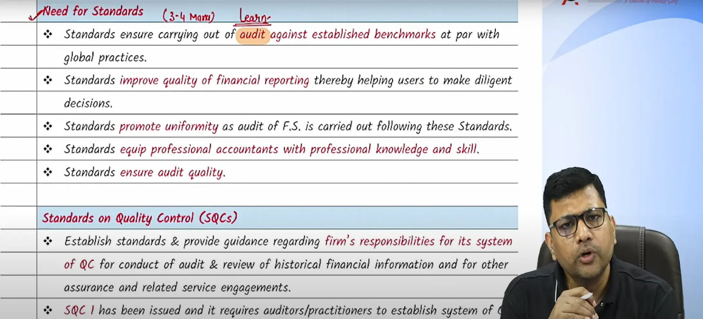 CA Inter Auditing and Ethics Hindi Fast Track Batch by CA Pankaj Garg Conferenza