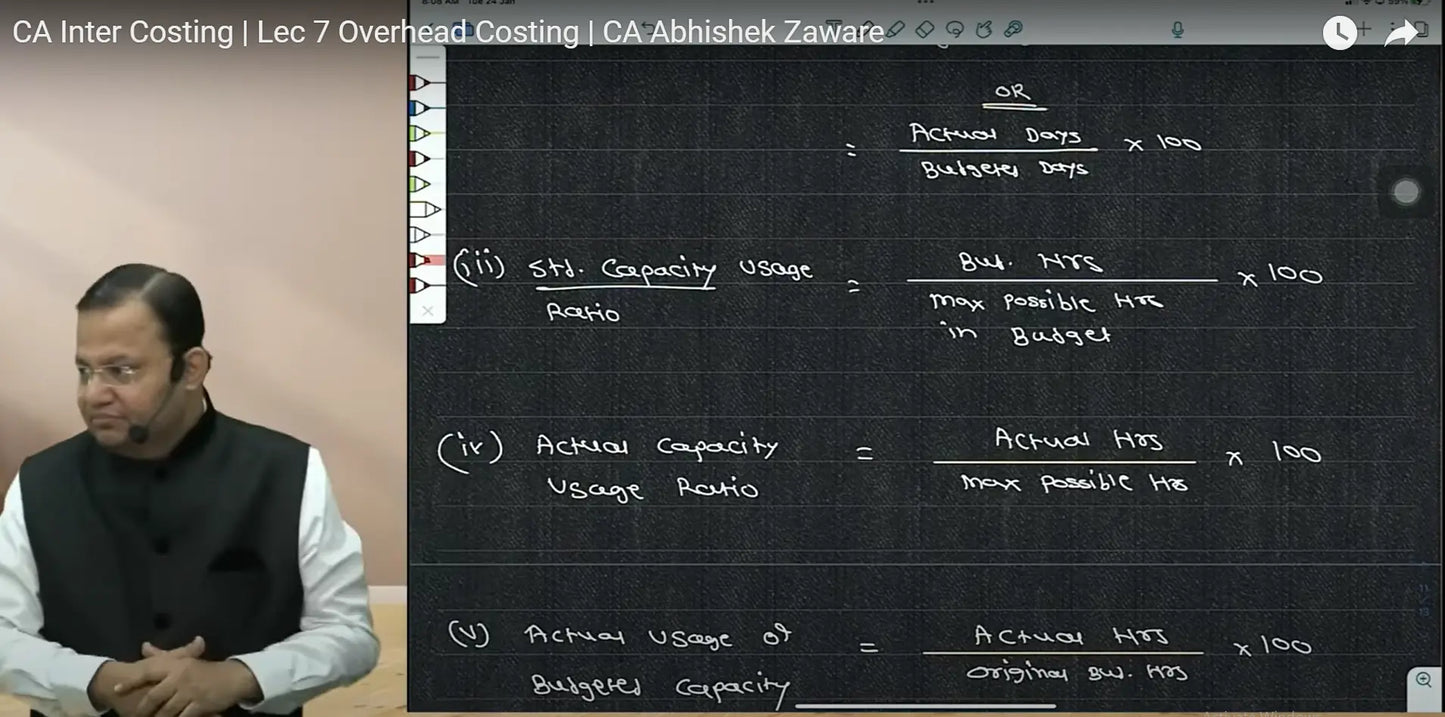 CA Inter Costing Hindi Regular Batch by CA Abhishek Zaware Conferenza