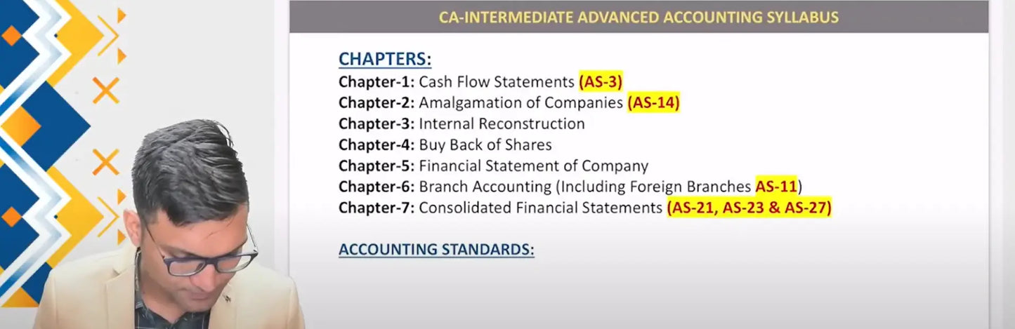 CA Inter Advanced Accounting Hindi Fast Track Batch by CA CS Anshul Agrawal Conferenza