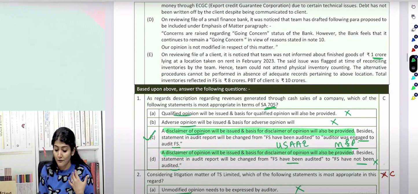 CA Final Audit English Regular Batch by CA Aarti Lahoti Conferenza