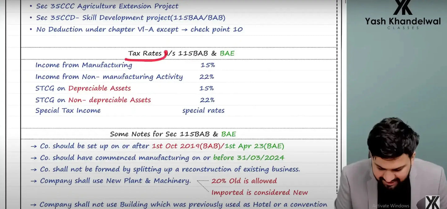 CA Final Direct Tax Hindi Regular Batch by CA Yash Khandelwal Conferenza