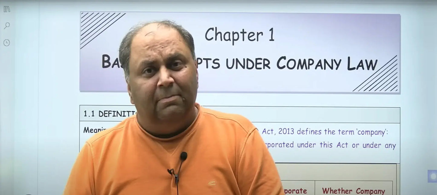 CA Inter Corporate and Other Laws Hindi Special Batch by CA Amit Popli Conferenza