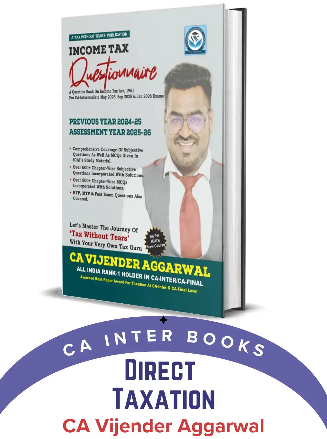 CA Inter Income Tax Questionnaire Book By CA Vijender Aggarwal