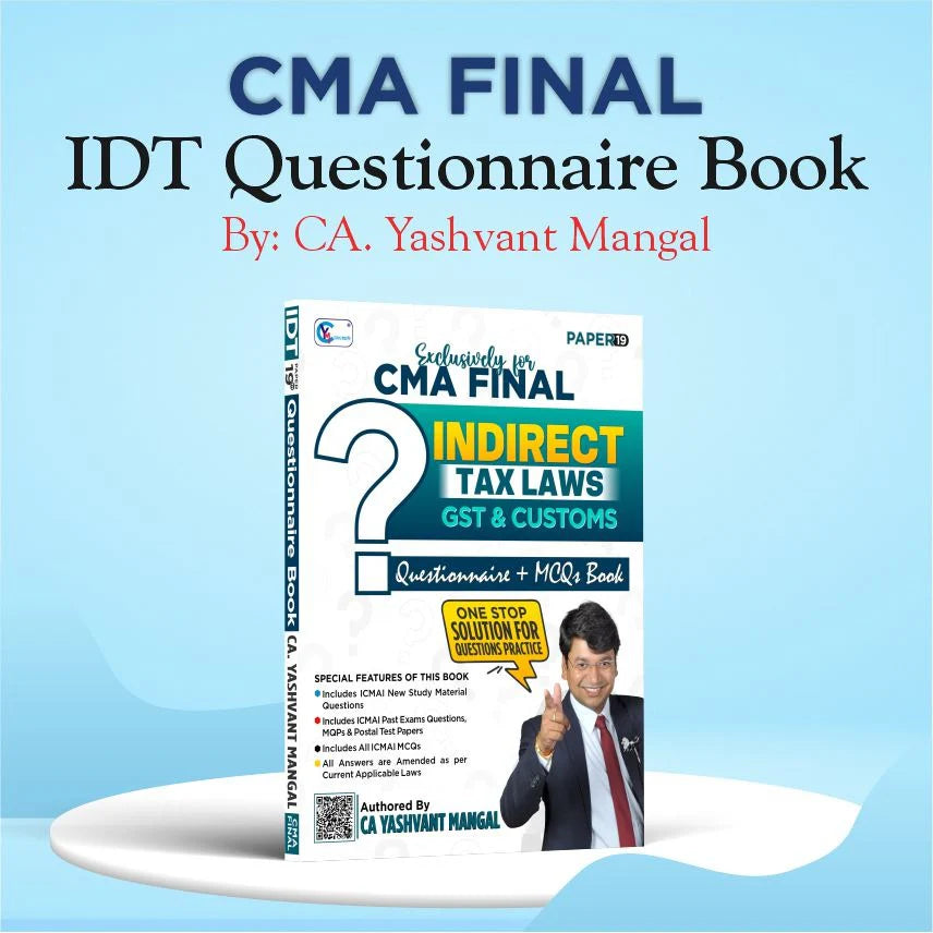 CMA Final Questionnaire + MCQs Book by CA Yashvant Mangal YM Concepts