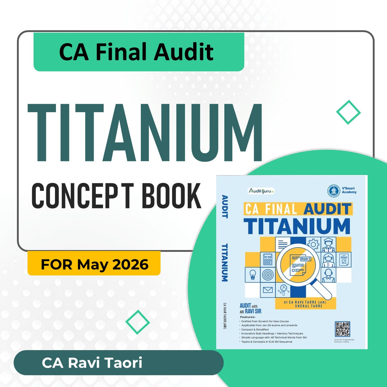 CA Final Audit Titanum Concept Book by CA Ravi Taori Conferenza