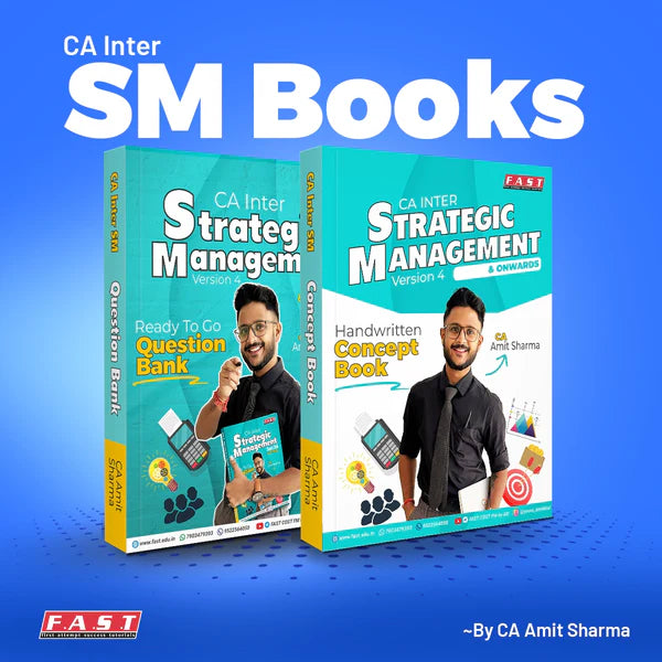 CA Inter Cost FM and SM Books by CA Amit Sharma FAST Education