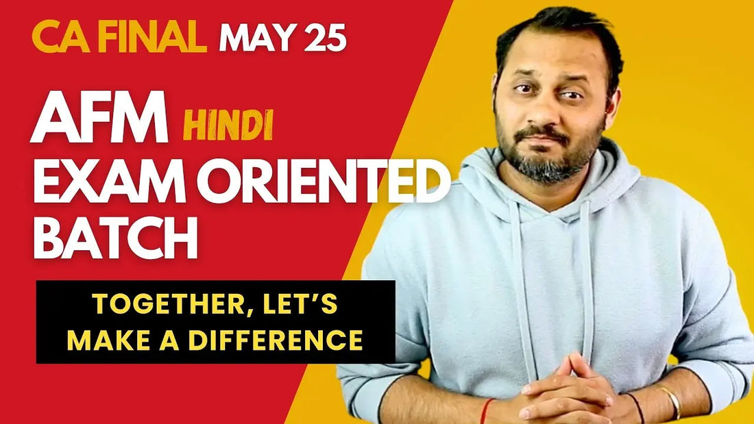 CA-Mayank-Kothari-to-Start-AFM-Free-Revision-for-May-2025 Conferenza