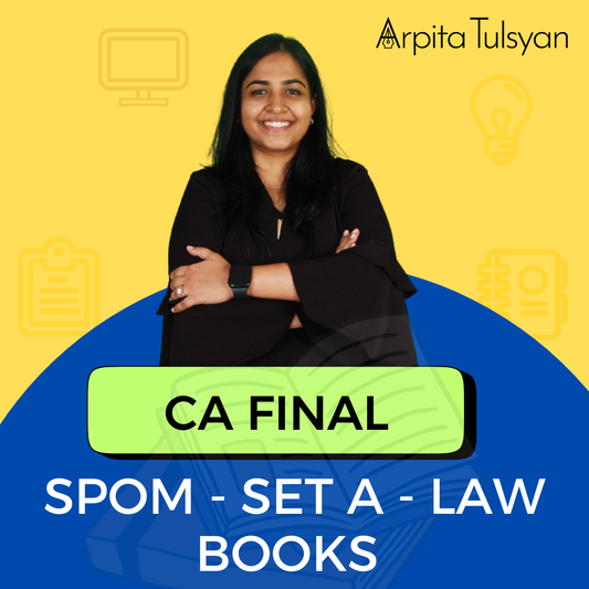 CA Final (SPOM) - Law (SET A) Books Set by CA Arpita Tulsyan Conferenza