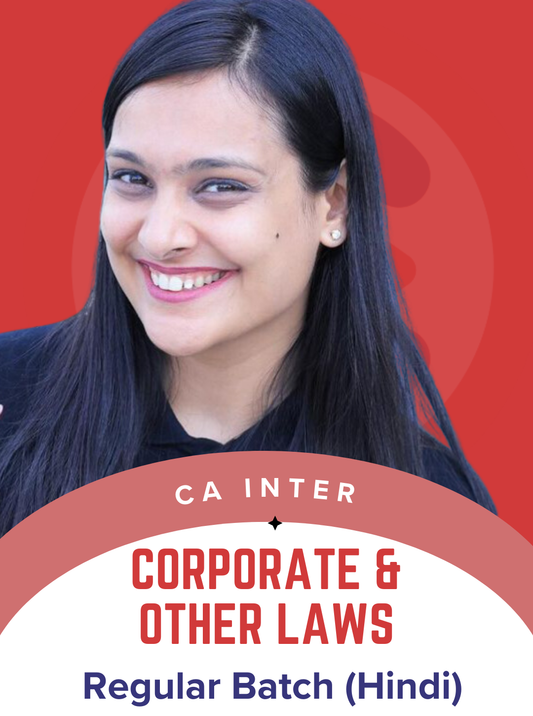 CA Inter Corporate and Other Laws Hindi Regular Batch by CA Ankita Patni