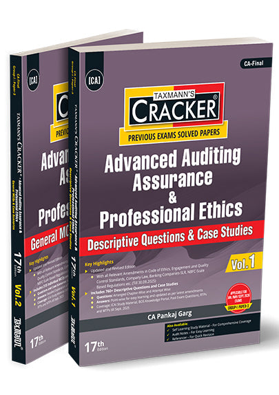 Taxmann's Advanced Auditing Assurance & Professional Ethics (Audit) | CRACKER by Pankaj Garg Taxmann