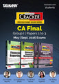 Taxmann's CRACKER Combo for CA Final – Group I | Papers 1 to 3 | May/Sept. 2026 Exams | CRACKER Series | FR, AFM and Audit | February 2026 Editions | Set of 3 Books Taxmann