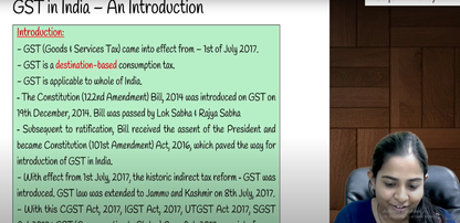 CA Inter Indirect Tax Hindi Regular Batch By CA Arpita Tulsyan