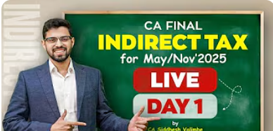 CA Final Indirect Tax Hindi Exam Oriented Batch By CA Siddhesh Valimbe