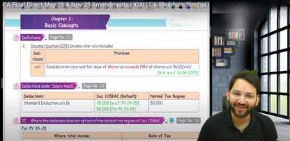 CA Final Direct Tax Hindi Regular Batch By CA Shubham Singhal