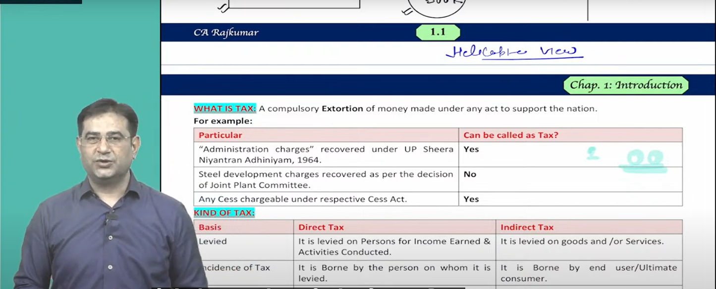 CMA Final Indirect Tax Laws Regular Batch by CA Raj Kumar