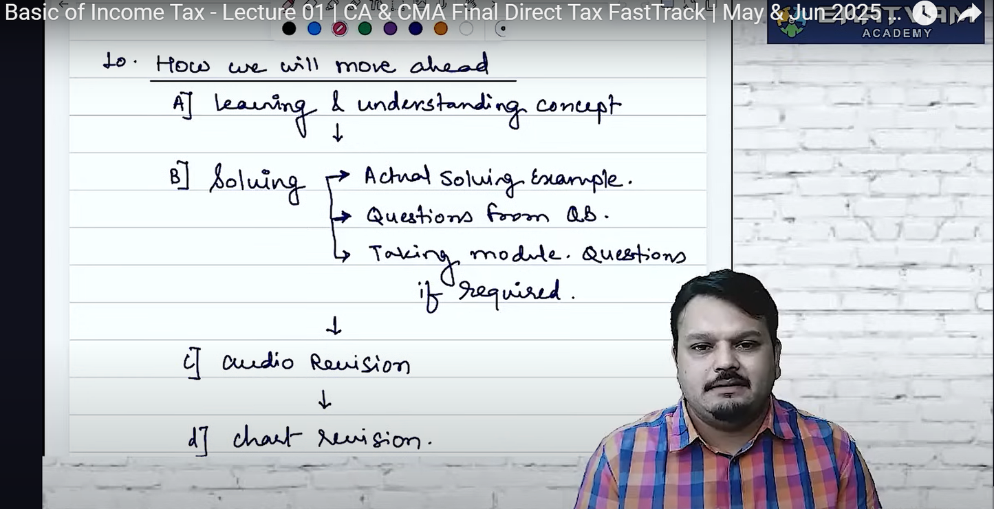 CA Final Direct Tax Hindi Fast Track Batch by CA Vijay Sarda