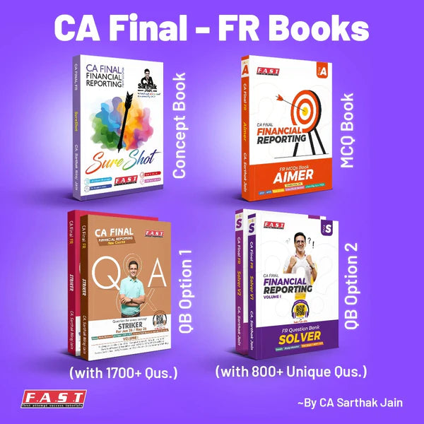 CA Final FR Books by CA Sarthak Jain FAST Education
