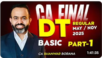 CA Final Direct Tax Hindi Regular Batch by CA Bhanwar Borana