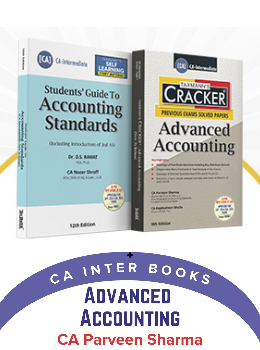 CA Inter Advanced Accounts Essentials Combo by D.S. Rawat, Nozer Shroff, Parveen Sharma, Kapileshwar Bhalla For Sep 2024 and Jan 2025