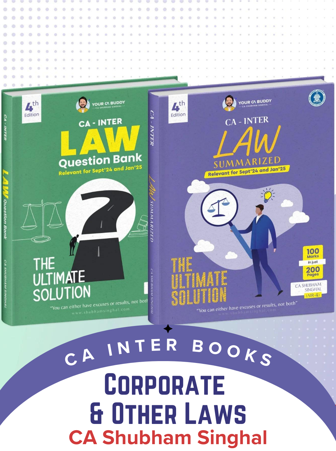 CA Inter Corporate and Other Laws Combo by CA Shubham Singhal For Sep 2024 & Jan 2025