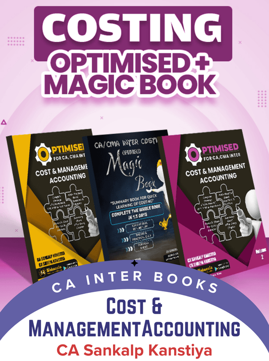 CA Inter Cost and Management Accounting Combo Optimised Book & Magic Book by CA Sankalp Kanstiya For Nov 2024