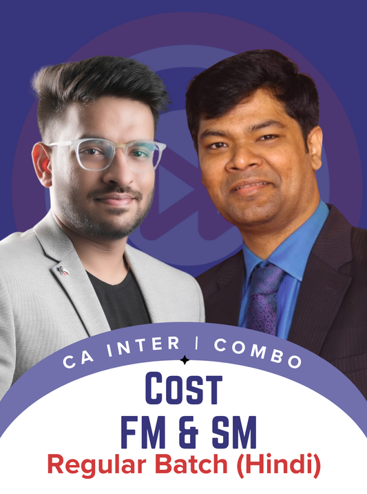 CA Inter Cost and FM SM Hindi Regular Batch Combo by CA Ranjan Periwal and CA Mayank Saraf