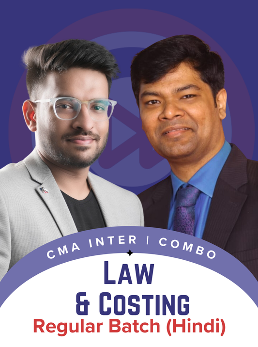 CMA Inter Combo of Law and Costing Hindi Regular Batch by CA Mayank Saraf CA Ranjan Periwal