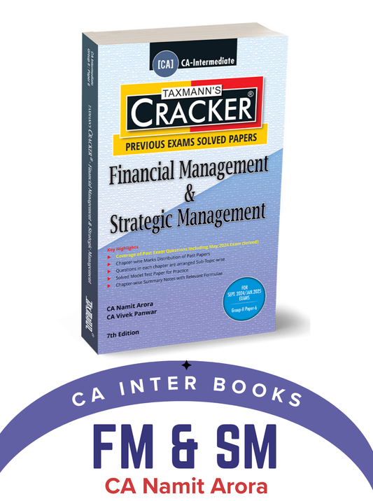 CA Inter Financial Management & Strategic Management Cracker by Namit Arora & Vivek Panwar For Sep 2024 & Jan 2025