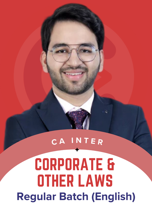 CA Inter Corporate and Other Laws English Regular Batch By CA Shubham Singhal