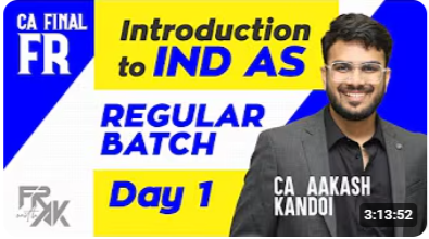 CA Final Financial Reporting Hindi Regular Batch by CA Aakash Kandoi