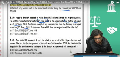 CA Final Corporate and Economic Law English Set A SPOM Fast Track Batch by CA Punarvas Jayakumar Conferenza
