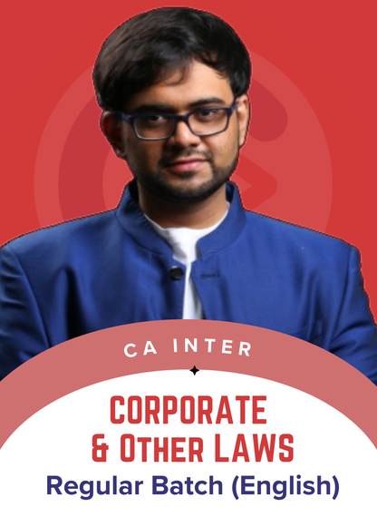 CA Inter Corporate and Other Laws English Regular Batch by CA Punarvas Jayakumar