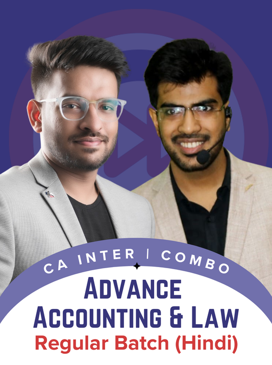 CA Inter Law and Advance Accounting Hindi Regular Batch Combo by CA Mayank Saraf and CA Bishnu Kedia