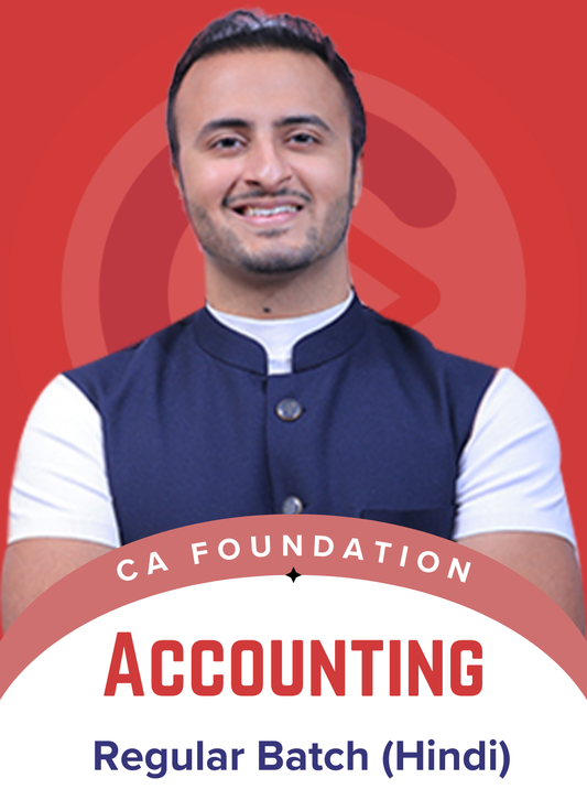 CA Foundation Accounting Hindi Regular Batch by CA Tejas Suchak