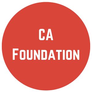 Red circle with the text 'CA Foundation' inside