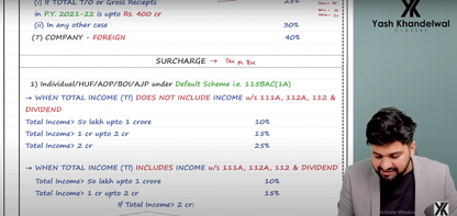 CA Final Direct Tax Hindi Regular Batch by CA Yash Khandelwal