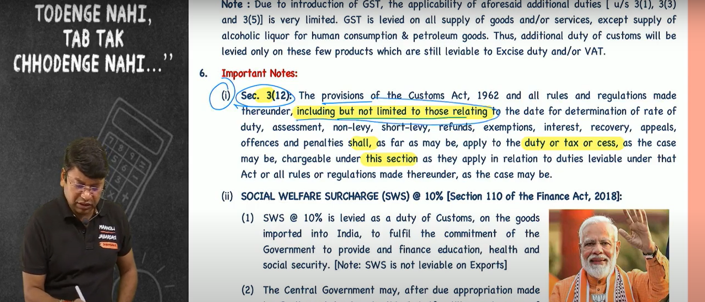 CMA Final Indirect Tax Hindi Regular Batch By CA Yashvant Mangal