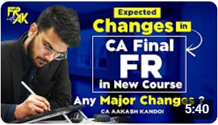 CA Final Financial Reporting English Exam Oriented Batch by CA Aakash Kandoi