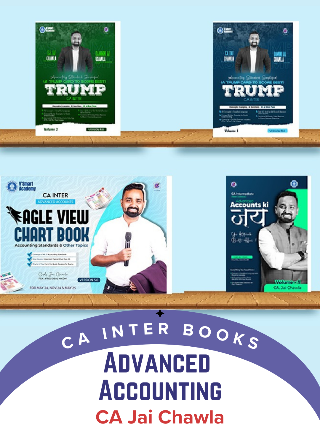 CA Inter Advance Accounts Book Set by CA Jai Chawla For Sep 2024 & Jan 2025