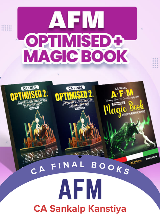 CA Final Advanced Financial Management Optimised 2.0 & Magic Book By CA Sankalp Kanstiya