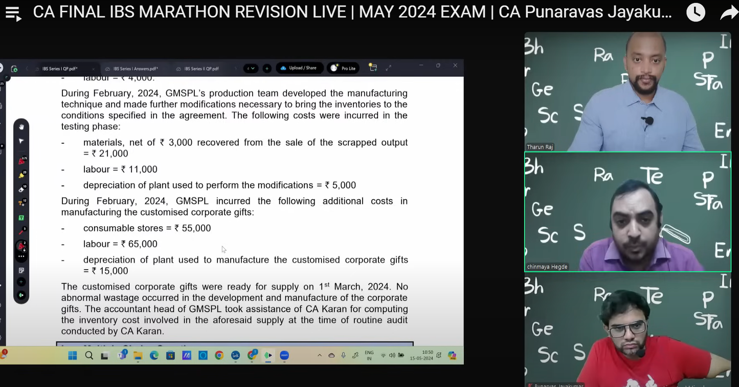 CA Final Paper 6 Integrated Business Solutions English By CA Punarvas Jayakumar, CMA Tharun Raj and CA Chinmaya Hegde