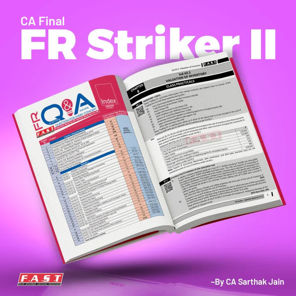 CA Final FR Books by CA Sarthak Jain FAST Education