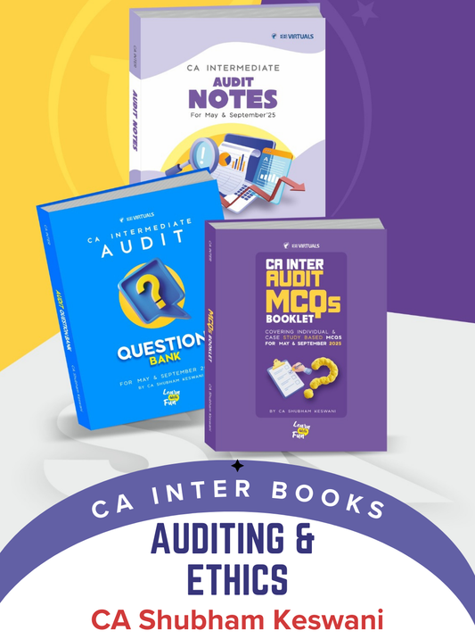 CA Inter Combo Audit Notes and Question Bank With MCQ By CA Shubham Keswani