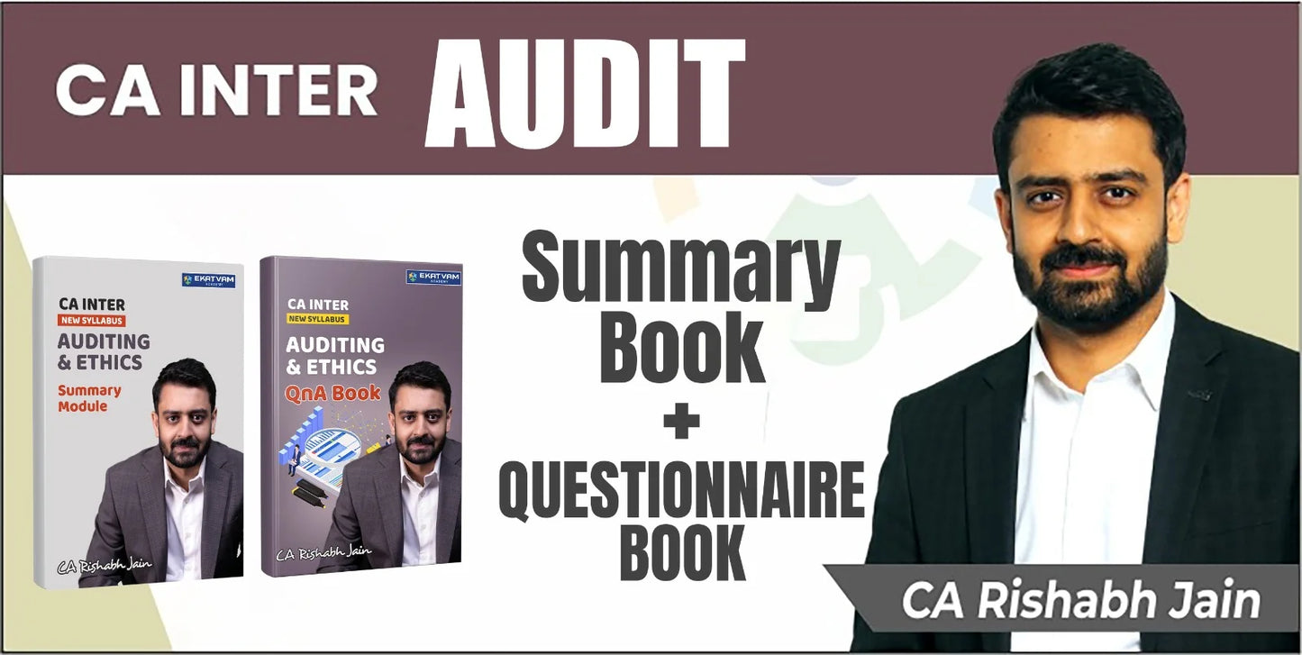 CA Inter Auditing and Ethics Hindi Exam Oriented Batch by CA Rishabh Jain