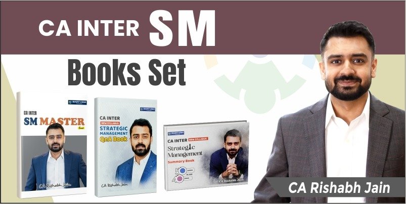 CA Inter SM Regular Books Set by CA Rishabh Jain Ekatvam Academy