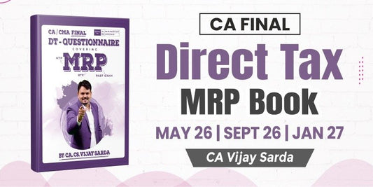 CA Final Direct Tax MRP Question Book by CA Vijay Sarda Ekatvam Academy
