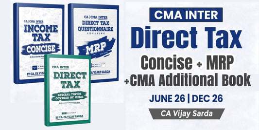 CMA Inter DT Concise & MRP Combo Books by CA Vijay Sarda Ekatvam Academy